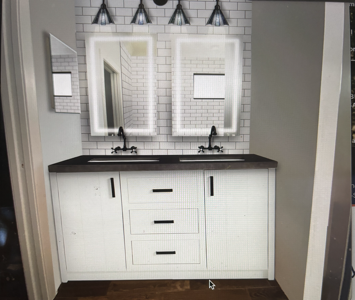 Bathroom remodeling render concept