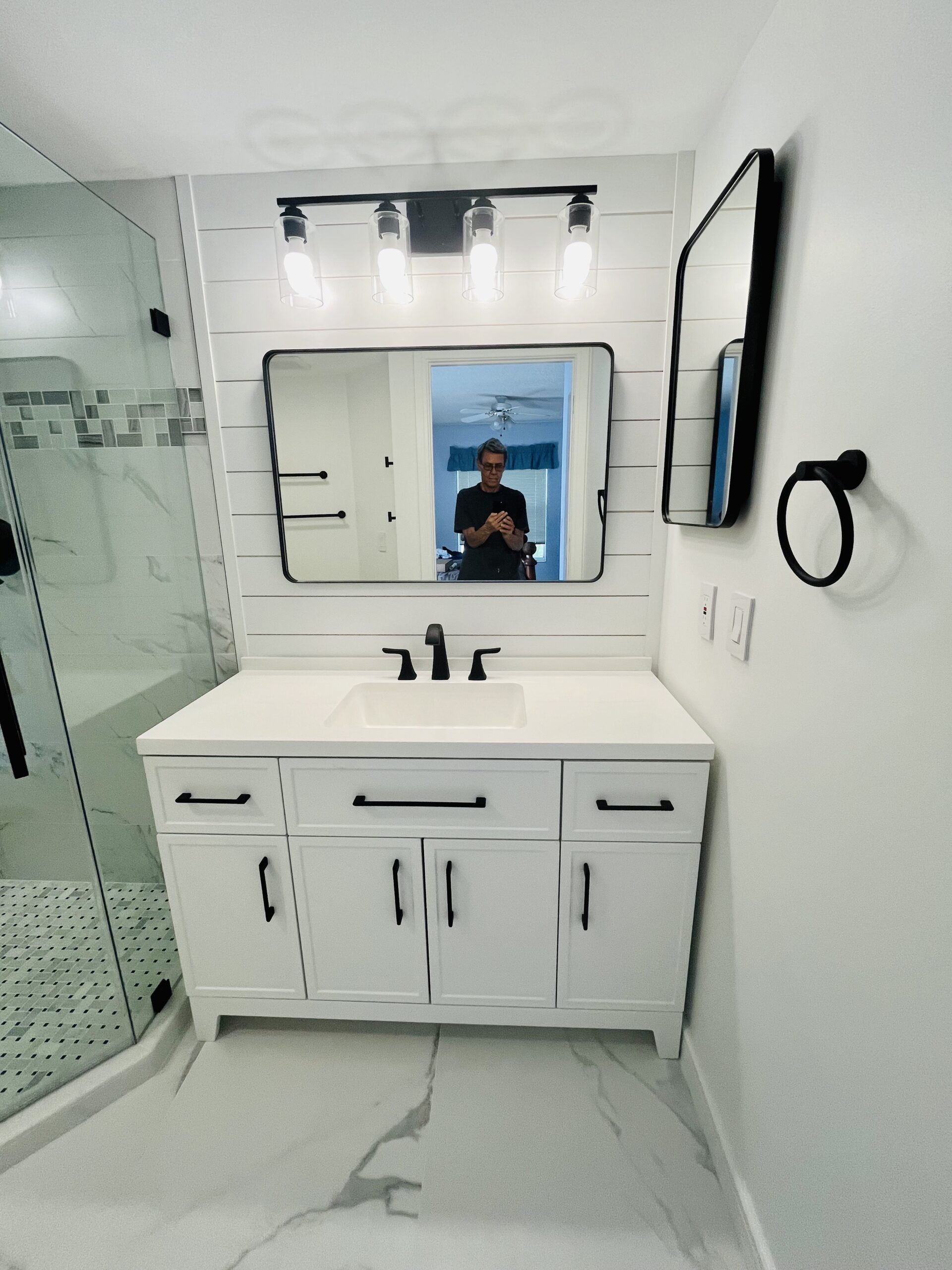 Bathroom remodeling project